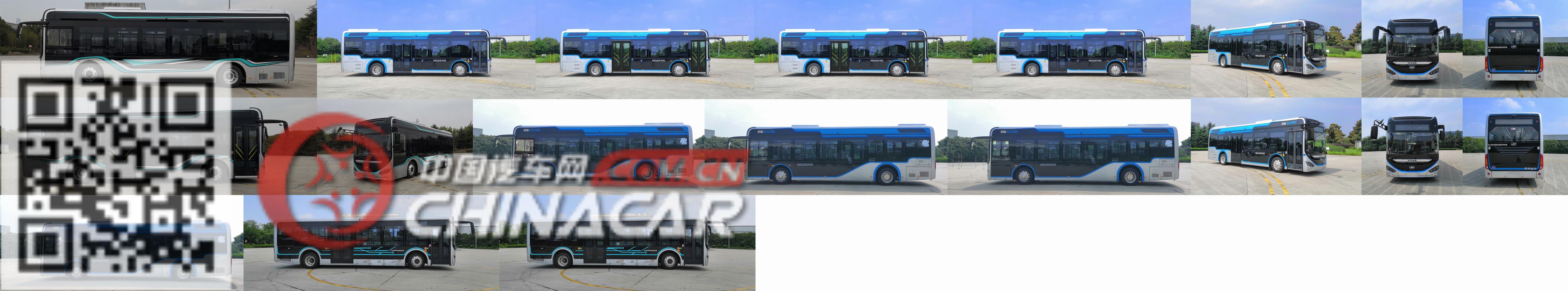 海格牌KLQ6106GAEVN7B型纯电动低入口城市客车图片2