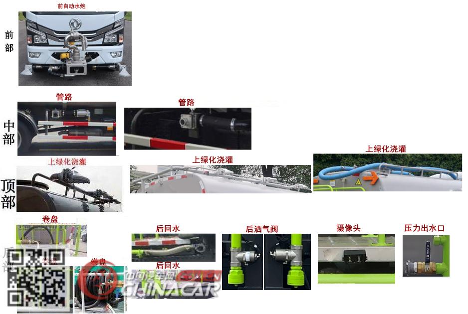 中联牌ZBH5070GPSEQY6型绿化喷洒车图片3