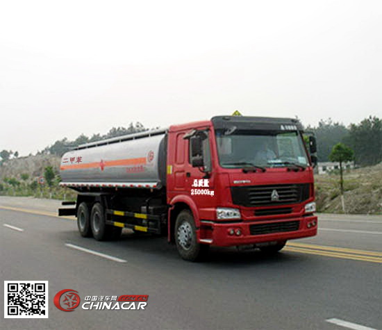 楚胜牌CSC5257GHYZ型化工液体运输车图片