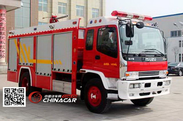 银河牌BX5140TXFFE34B型干粉-二氧化碳联用消防车图片1