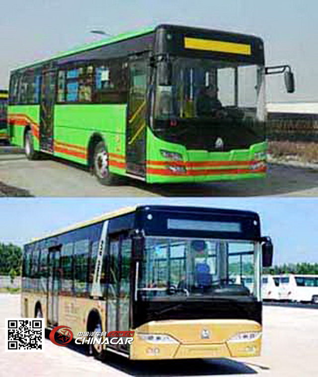 黄河牌JK6109GPHEVN5型混合动力城市客车图片2