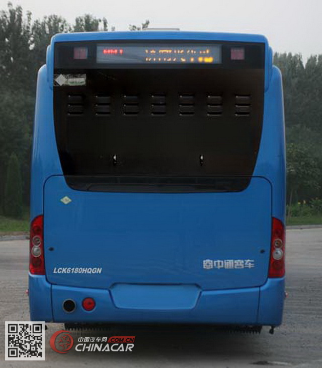 中通牌LCK6180HQGN型铰接式城市客车