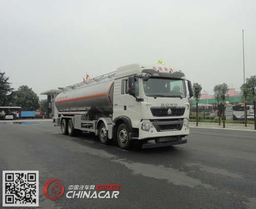 华威驰乐牌SGZ5321GRYZZ5T5型铝合金易燃液体罐式运输车图片