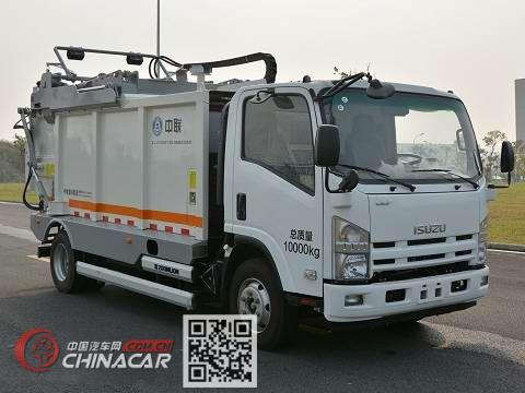 中联牌ZLJ5100ZYSQLE5型压缩式垃圾车图片