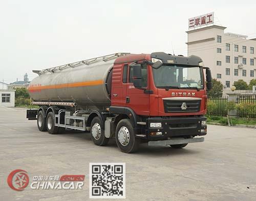 华威驰乐牌SGZ5320GRYZZ5C5型铝合金易燃液体罐式运输车图片