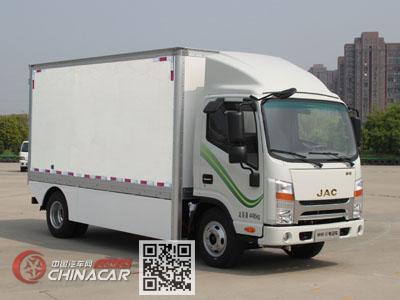 江淮牌HFC5043XXYEV1型纯电动厢式运输车图片1