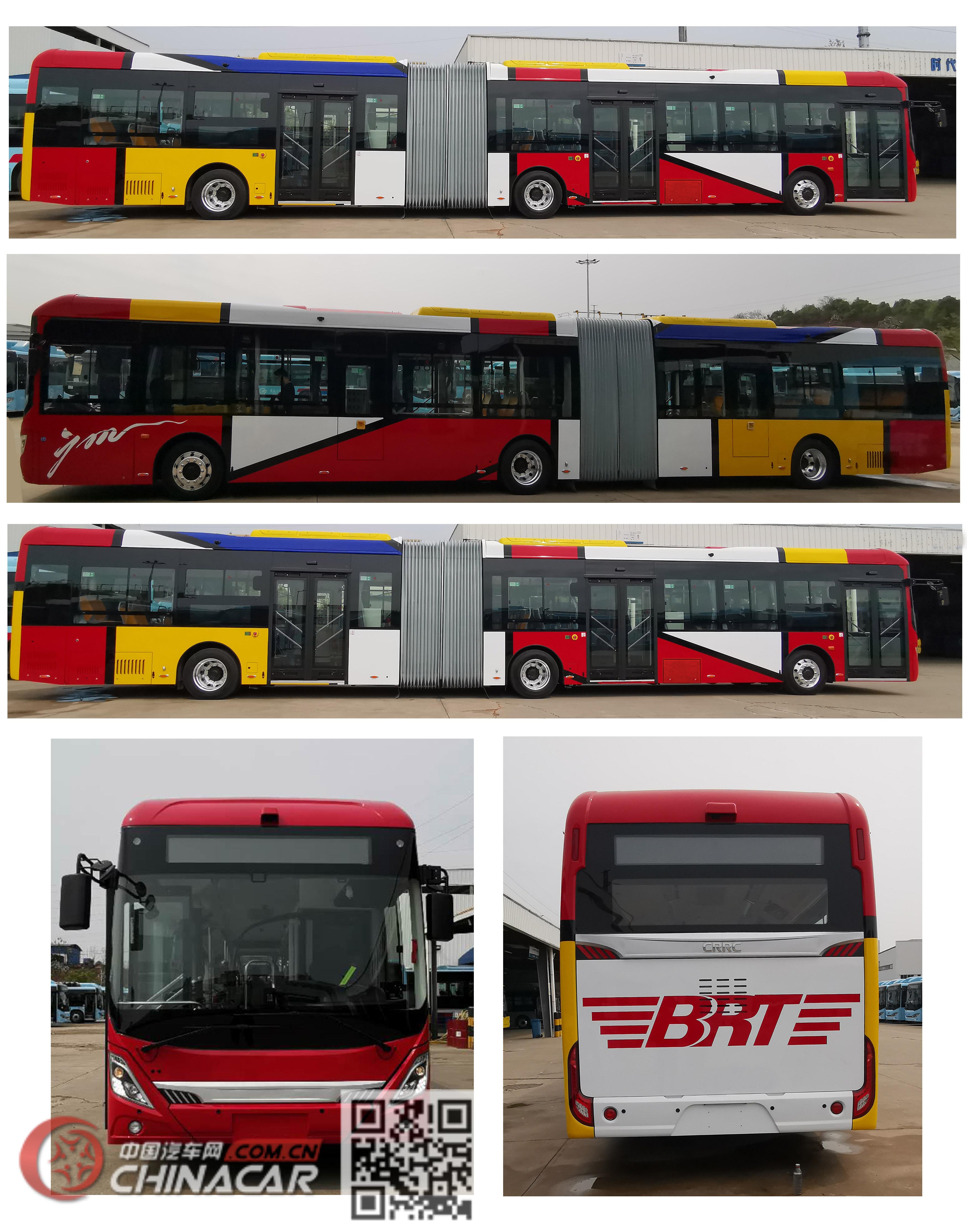 中国中车牌TEG6180BEV02型纯电动铰接城市客车图片4