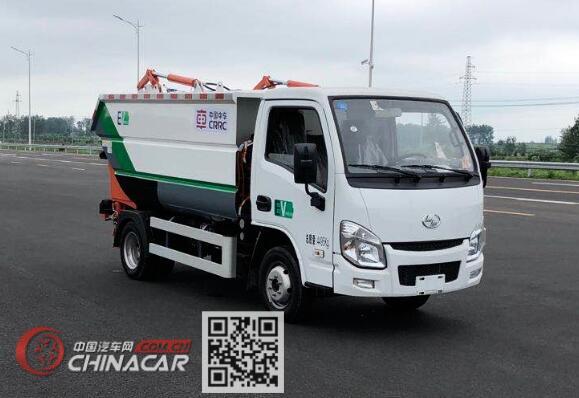 中国中车牌TEG5040ZZZASDBEV1型纯电动自装卸式垃圾车图片