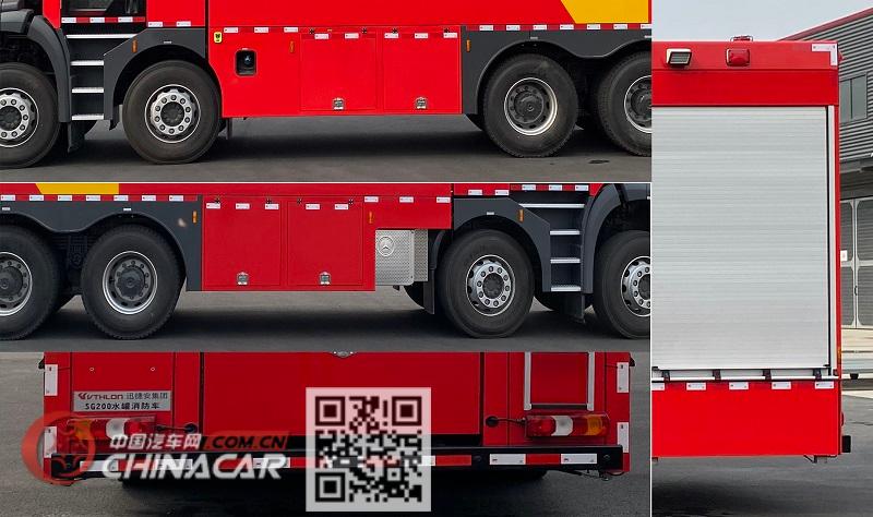 威速龙牌LCG5390GXFSG200/MB型水罐消防车图片3