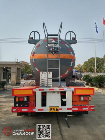 东驹牌LDW9400GFW型腐蚀性物品罐式运输半挂车