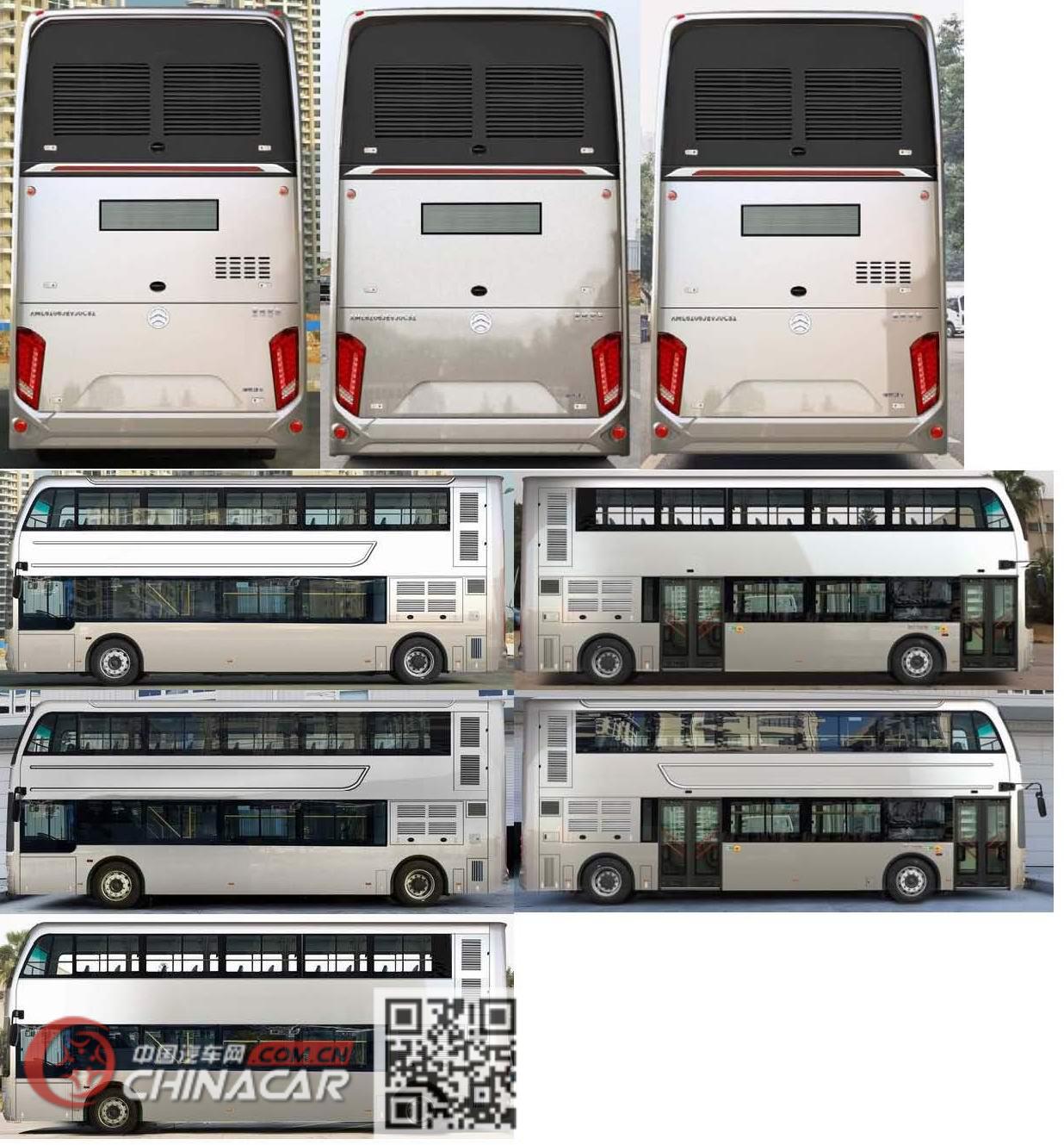 金旅牌XML6106JEVJ0CS1型纯电动双层城市客车