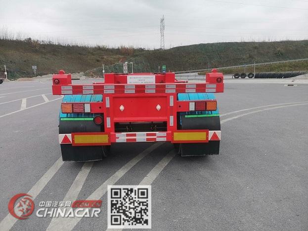 万象津专牌CWX9400TJZ型集装箱运输半挂车