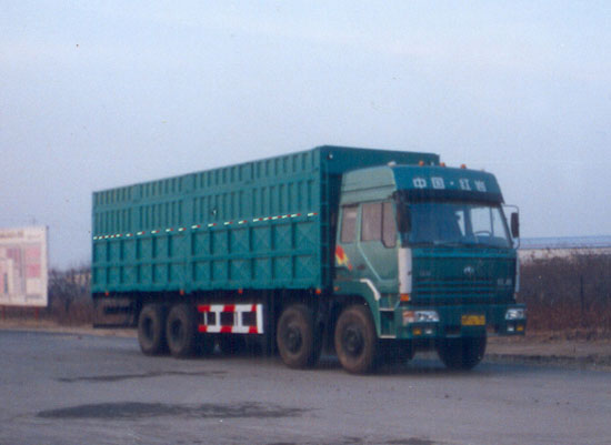 迅力国二前四后八厢式货车320马力10-15吨(LZQ5300XXY)