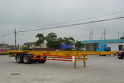 琴岛12.4米30.5吨骨架式集装箱运输半挂车(QD9350TJZ)