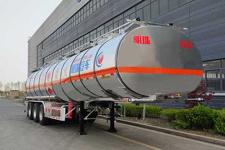 河海明珠11.8米33.7吨3轴铝合金易燃液体罐式运输半挂车(MZC9405GRYA)