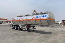 昌骅11米33.6吨3轴铝合金易燃液体罐式运输半挂车(HCH9407GRY32)