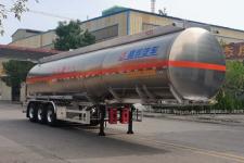 昌骅12.4米33.7吨3轴铝合金易燃液体罐式运输半挂车(HCH9407GRY49)