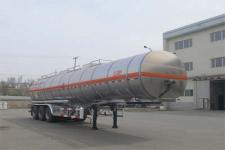 陆平机器12.6米32.1吨3轴铝合金易燃液体罐式运输半挂车(LPC9400GRYSB)