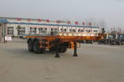 程力威7.5米24吨2轴集装箱运输半挂车(CLW9280TJZG)