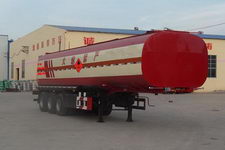 鲁岳13米30.5吨3轴易燃液体罐式运输半挂车(LHX9400GRY)