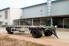 青专8米13.6吨2轴车厢可卸式垃圾牵引杆挂车(QDZ9180ZXX)