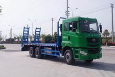 华凌后八轮挖机拖车(CLQ5250TPB4HN平板运输车)(CLQ5250TPB4HN)