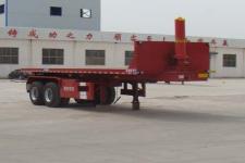 骏王8.7米28吨2轴平板自卸半挂车(WJM9350ZZXP)