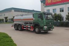 绿叶牌JYJ5257GFWD型腐蚀性物品罐式运输车图片