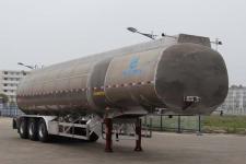 开乐12.4米32.5吨3轴铝合金液态食品运输半挂车(AKL9401GYS)