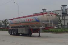 瑞江12.8米32.5吨3轴铝合金易燃液体罐式运输半挂车(WL9402GRY)