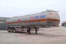 正康宏泰11.5米33.6吨3轴铝合金易燃液体罐式运输半挂车(HHT9400GRYD)
