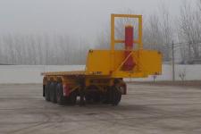 坤博8米32.2吨3轴平板自卸半挂车(LKB9400ZZXP)
