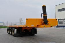 锣响7.8米33.3吨3轴平板自卸半挂车(LXC9402ZZXP)