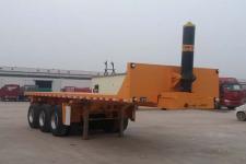 聚运达8米32.2吨3轴平板自卸半挂车(LZY9400ZZXP)