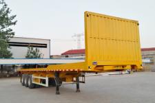 富旭实业12米31.5吨3轴平板自卸半挂车(LCX9406ZZXP)