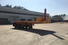 龙恩7.3米33.4吨3轴平板自卸半挂车(LHE9400ZZXPDT)