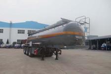 程力威9.5米32吨3轴腐蚀性物品罐式运输半挂车(CLW9405GFW)