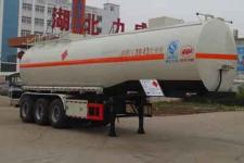 中汽力威11.4米30.8吨3轴易燃液体罐式运输半挂车(HLW9400GRYA)