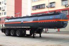 程力威10.2米32吨腐蚀性物品罐式运输半挂车(CLW9409GFWC)