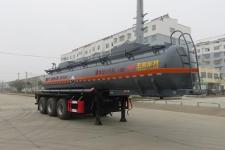 特运9.7米33.2吨3轴腐蚀性物品罐式运输半挂车(DTA9408GFWC)