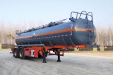 锡宇9.3米27.5吨腐蚀性物品罐式运输半挂车(WXQ9358GFW)