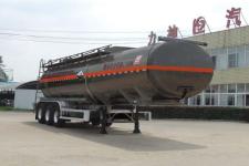 醒狮11.3米32吨3轴腐蚀性物品罐式运输半挂车(SLS9405GFWD)