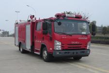 国六五十铃3.5吨水罐消防车|五十铃3.5吨水罐消防车参数