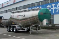 通亚达9.2米34.5吨3轴铝合金中密度粉粒物料运输半挂车(CTY9400GFLTL36)
