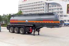 楚飞11米29.5吨3轴腐蚀性物品罐式运输半挂车(CLQ9403GFWB)