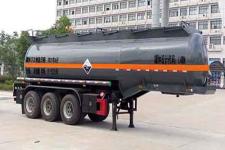 楚飞9.7米33吨3轴腐蚀性物品罐式运输半挂车(CLQ9409GFWB)