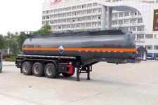 楚飞9.9米31.5吨3轴腐蚀性物品罐式运输半挂车(CLQ9400GFWD)