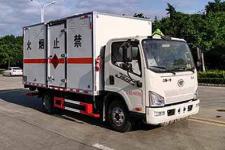 解放4米1/4米2易燃气体厢式运输车 医疗废物运输车