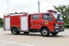 国六东风多利卡2.5吨水罐消防车