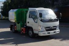 國六福田小型掛桶式垃圾車，小型自裝卸式垃圾車